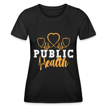 Virologue en santé publique Infirmière en soins de santé - T-shirt sport Femme - noir - Devant - AI Model Female 172 light (172cm)