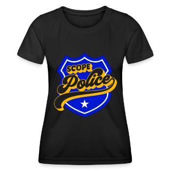 Project Management Scope Police Loves Team Manager - Women's Functional T-Shirt - black - Front - AI Model Female 172 light (172cm)