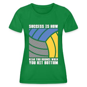 Beach Volleyball Success Is How High Beachball - Frauen Funktions-T-Shirt - Kelly Green - Vorne - AI Model Female 172 dark (172cm)