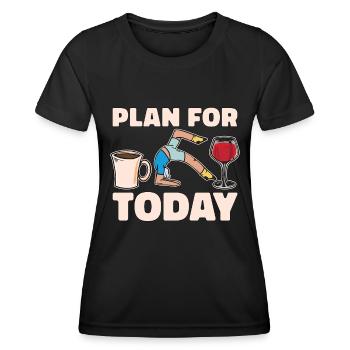 Pilates Plan For Today Reformer Pilates Instructor - Frauen Funktions-T-Shirt - Schwarz - Vorne - AI Model Female 172 light (172cm)