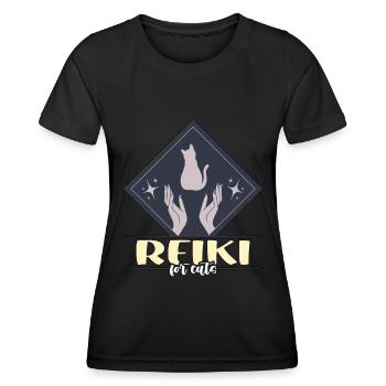 Reiki For Cats Energy Healing Reiki Treatment - Women's Functional T-Shirt - black - Front - AI Model Female 172 light (172cm)