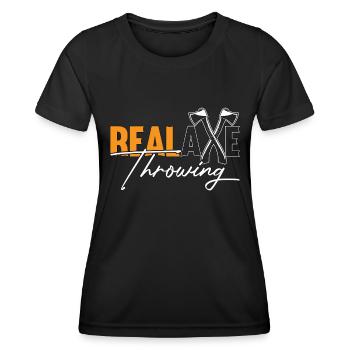 Target Sports Real Axe Throwing Shooting Sports - Women's Functional T-Shirt - black - Front - AI Model Female 172 light (172cm)