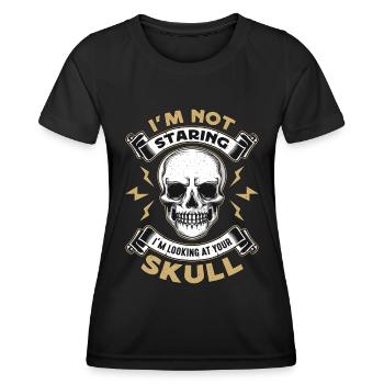 Anthropology I'm Not Staring I'm Looking Forensic - Women's Functional T-Shirt - black - Front - AI Model Female 172 light (172cm)