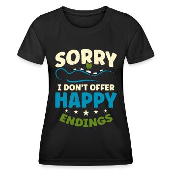 Massage Therapist Sorry I Don't Offer Happy Physio - Women's Functional T-Shirt - black - Front - AI Model Female 172 light (172cm)