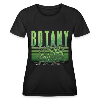 La botanique aime jardiner Planter Jardin botanique - T-shirt sport Femme - noir - Devant - AI Model Female 172 light (172cm)