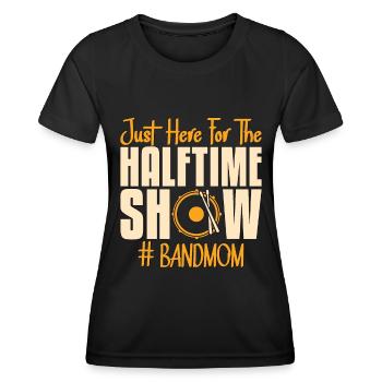 Drumline Juste là pour le spectacle de la mi-temps Batteur - T-shirt sport Femme - noir - Devant - AI Model Female 172 light (172cm)