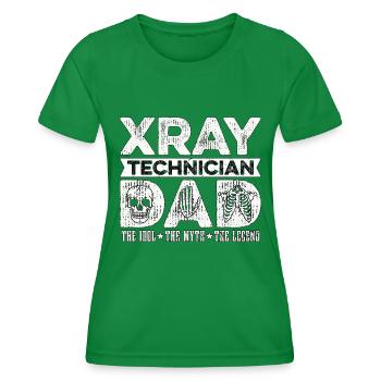 Xray Technician Dad The Idol Radiologist Xray Tech - Women's Functional T-Shirt - kelly green - Front - AI Model Female 172 dark (172cm)