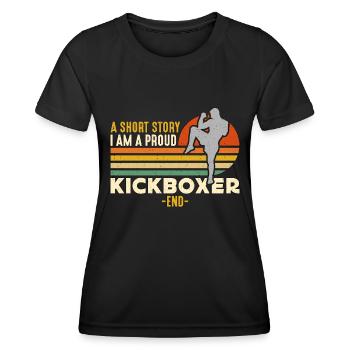 Kickboxer A Short Story I Am A Kickboxing Lover - Women's Functional T-Shirt - black - Front - AI Model Female 172 light (172cm)