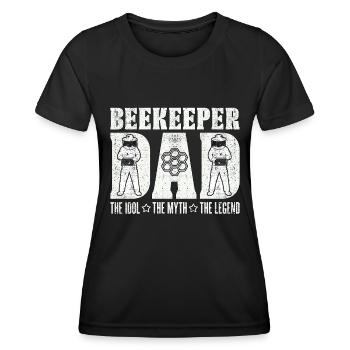 Beekeeper Dad The Idol The Myth The Apiculturist - Women's Functional T-Shirt - black - Front - AI Model Female 172 light (172cm)