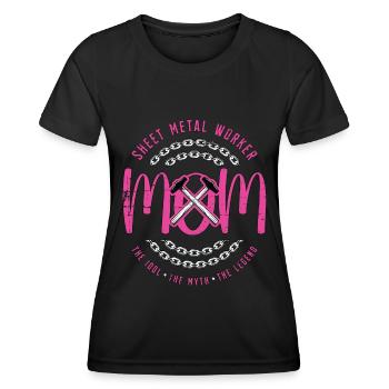 Sheet Metal Worker Mom The Idol The Fabricator - Women's Functional T-Shirt - black - Front - AI Model Female 172 light (172cm)
