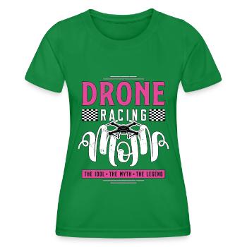 Drone Racing Lover Mom The Idol The Racing Machine - Frauen Funktions-T-Shirt - Kelly Green - Vorne - AI Model Female 172 dark (172cm)