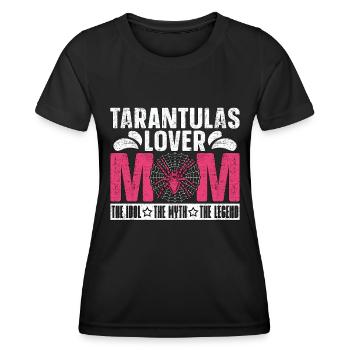 L’amant de la tarentule Maman L’idole L’amant de l’araignée - T-shirt sport Femme - noir - Devant - AI Model Female 172 light (172cm)