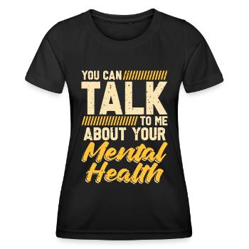 Psychiatrist You Can Talk To Me About Psychology - Frauen Funktions-T-Shirt - Schwarz - Vorne - AI Model Female 172 light (172cm)