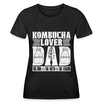 Kombucha Lover Dad The Idol The Home Brewing Lover - Women's Functional T-Shirt - black - Front - AI Model Female 172 light (172cm)