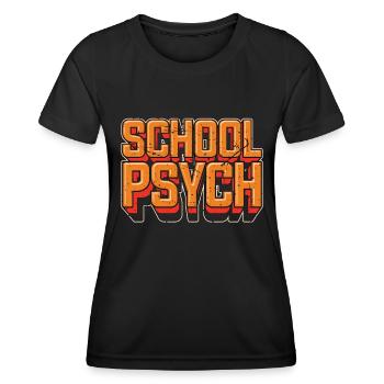 School Psych Counseling Psychology Teacher Psych - Women's Functional T-Shirt - black - Front - AI Model Female 172 light (172cm)