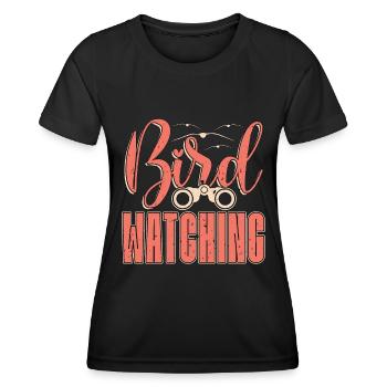 Ornithologue ornithologue, ornithologue ornithologique, ornithologue - T-shirt sport Femme - noir - Devant - AI Model Female 172 light (172cm)