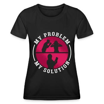 Book Editor My Problem My Pictogram Mom Dad Editor - Frauen Funktions-T-Shirt - Schwarz - Vorne - AI Model Female 172 light (172cm)