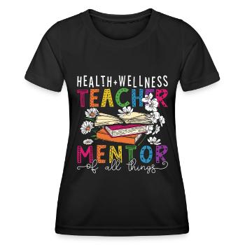 Health Educator Health + Wellness Epidemiology - Frauen Funktions-T-Shirt - Schwarz - Vorne - AI Model Female 172 light (172cm)