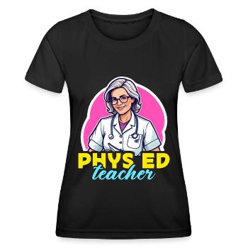 Health Educator Phys Ed Teacher Public Health - Frauen Funktions-T-Shirt - Schwarz - Vorne - AI Model Female 172 light (172cm)