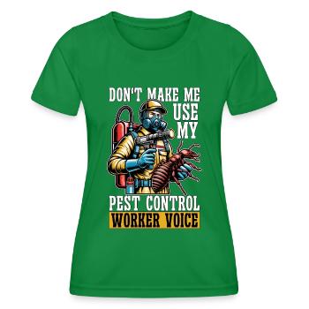 La lutte antiparasitaire ne me fait pas utiliser mes solutions anti-insectes - T-shirt sport Femme - vert - Devant - AI Model Female 172 dark (172cm)
