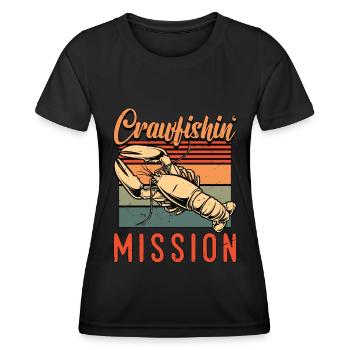 Crawfish Boil Crawfishin' Mission Boil Master - Frauen Funktions-T-Shirt - Schwarz - Vorne - AI Model Female 172 light (172cm)
