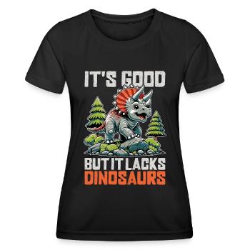 Paleontology It's Good But It Lacks Fossil Hunter - Frauen Funktions-T-Shirt - Schwarz - Vorne - AI Model Female 172 light (172cm)