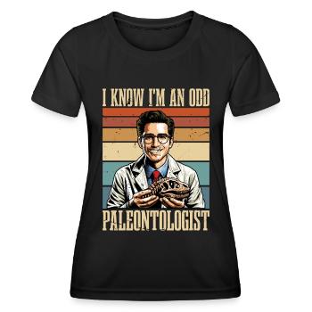 Paleontology I Know I'm An Odd Fossil Collector - Women's Functional T-Shirt - black - Front - AI Model Female 172 light (172cm)