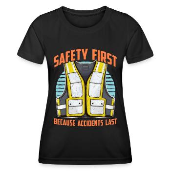 Safety Officer Safety First Public Safety Officer - Women's Functional T-Shirt - black - Front - AI Model Female 172 light (172cm)
