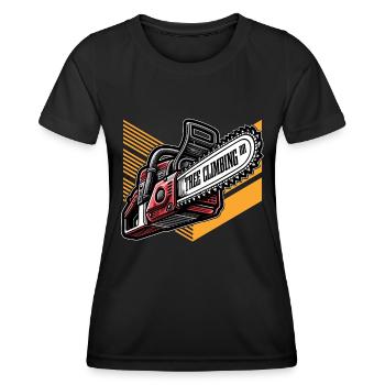 Tree Surgeon Tree Climbing Arborist Woodworker - Frauen Funktions-T-Shirt - Schwarz - Vorne - AI Model Female 172 light (172cm)
