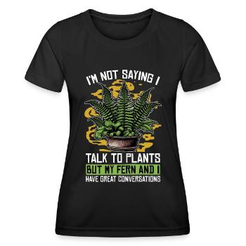 Scientifique de l’environnement Je ne dis pas scientifique - T-shirt sport Femme - noir - Devant - AI Model Female 172 light (172cm)