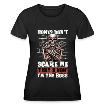 Orthopedic Surgeon Bones Don't Scare Me Medicine - Women's Functional T-Shirt - black - Front - AI Model Female 172 light (172cm)