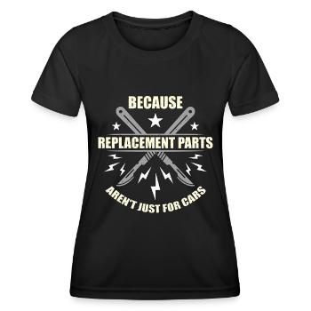Transplant Surgery Because Replacement Medical - Women's Functional T-Shirt - black - Front - AI Model Female 172 light (172cm)