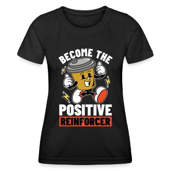 Thérapeute comportemental Devenez le thérapeute ABA - T-shirt sport Femme - noir - Devant - AI Model Female 172 light (172cm)