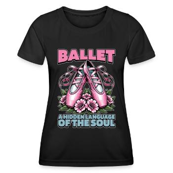 Ballet A Hidden Language Of The Classical Music - Women's Functional T-Shirt - black - Front - AI Model Female 172 light (172cm)