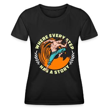 Dance Teacher Where Every Step Has Choreography - Women's Functional T-Shirt - black - Front - AI Model Female 172 light (172cm)