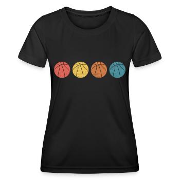 Basketball retro basketballer - T-shirt sport Femme - noir - Devant - AI Model Female 172 light (172cm)