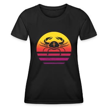 Zodiac sign Cancer - Women's Functional T-Shirt - black - Front - AI Model Female 172 light (172cm)