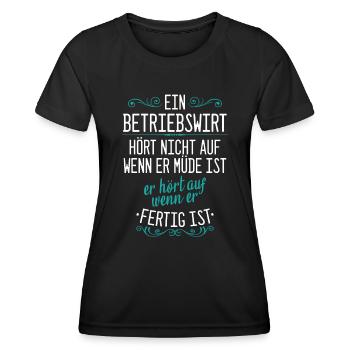 Betriebswirt Kaufmann BWL Beruf Arbeit Spruch - Frauen Funktions-T-Shirt - Schwarz - Vorne - AI Model Female 172 light (172cm)