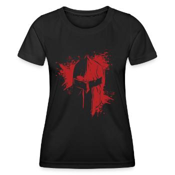 Croisés Templiers Deus Vult Templiers Templiers - T-shirt sport Femme - noir - Devant - AI Model Female 172 light (172cm)