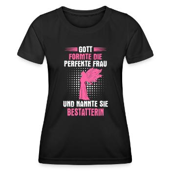 Bestatter Bestatterin Bestatten Beruf Spruch - Frauen Funktions-T-Shirt - Schwarz - Vorne - AI Model Female 172 light (172cm)
