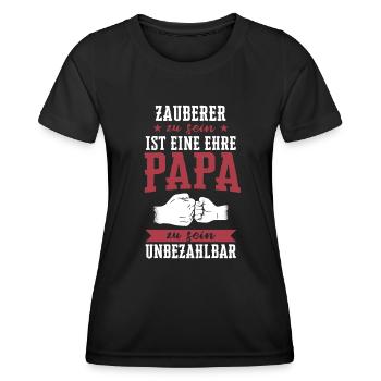 Zauberer Zaubern Magier Zaubertricks Spruch - Frauen Funktions-T-Shirt - Schwarz - Vorne - AI Model Female 172 light (172cm)