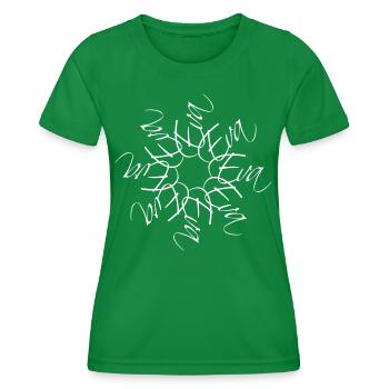 Eva Name Namensmandala - Frauen Funktions-T-Shirt - Kelly Green - Vorne - AI Model Female 172 dark (172cm)