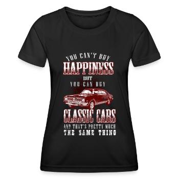 Classic cars - Women's Functional T-Shirt - black - Front - AI Model Female 172 light (172cm)