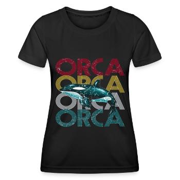 killer whale - Women's Functional T-Shirt - black - Front - AI Model Female 172 light (172cm)