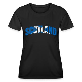 Écosse - T-shirt sport Femme - noir - Devant - AI Model Female 172 light (172cm)