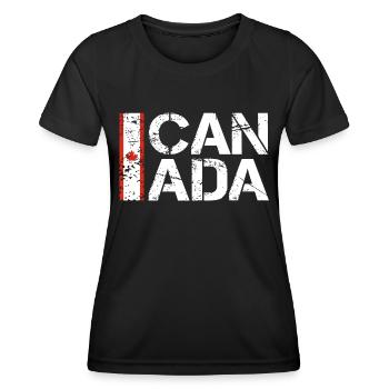 Canada - Women's Functional T-Shirt - black - Front - AI Model Female 172 light (172cm)