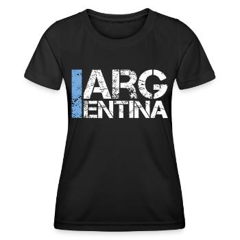 Argentina - Women's Functional T-Shirt - black - Front - AI Model Female 172 light (172cm)