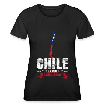 Chili - T-shirt sport Femme - noir - Devant - AI Model Female 172 light (172cm)