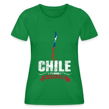 Chili - T-shirt sport Femme - vert - Devant - AI Model Female 172 dark (172cm)