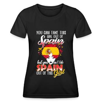 Spanish girl - Women's Functional T-Shirt - black - Front - AI Model Female 172 light (172cm)